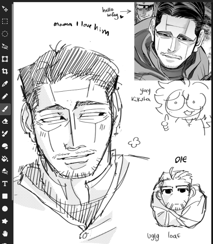 drawing with my son rn