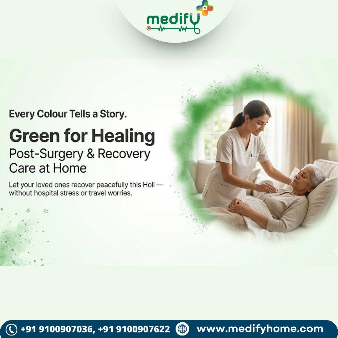 Medifyhome's tweet image. 🌈 This Holi, Celebrate Colours with Care!

Why step out into crowded hospitals when expert healthcare can come home?
Let this festival be about joy, not hospital visits.

📞 Book now: +91 9100907036
🌐 medifyhome.com

#HappyHoli #MedifyHome #HoliWithCare #DoctorAtHome