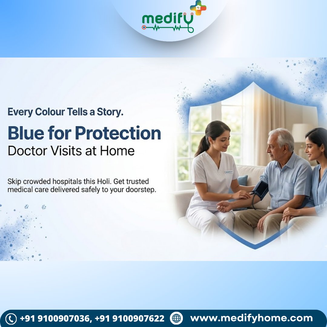 Medifyhome's tweet image. 🌈 This Holi, Celebrate Colours with Care!

Why step out into crowded hospitals when expert healthcare can come home?
Let this festival be about joy, not hospital visits.

📞 Book now: +91 9100907036
🌐 medifyhome.com

#HappyHoli #MedifyHome #HoliWithCare #DoctorAtHome