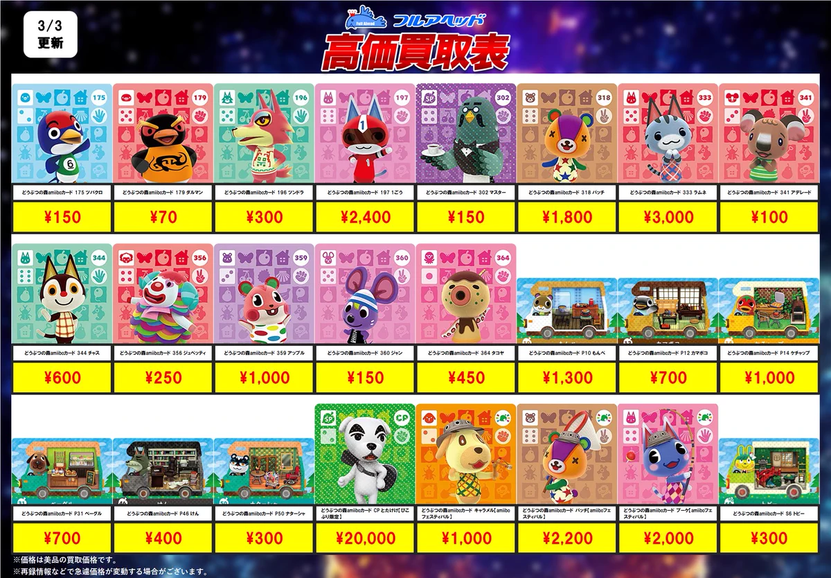 ※値段変更  どうぶつの森 amiiboカードセット 10枚+47枚 計57枚 フルアヘッド大阪日本橋店 on X: 