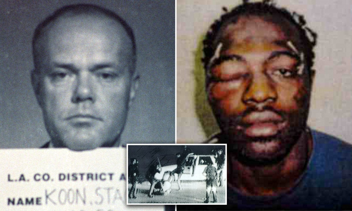 mariobianchi18's tweet photo. Il #3marzo 1991 un video amatoriale mostra il pestaggio di #RodneyKing, tassista che non si era fermato all'alt, da parte di 5 poliziotti di Los Angeles. Dopo la loro assoluzione, ad aprile 1992 scoppieranno violentissimi disordini: 63 morti, 2.383 feriti e più di 12.000 arresti. https://t.co/cl1nznUFNk
