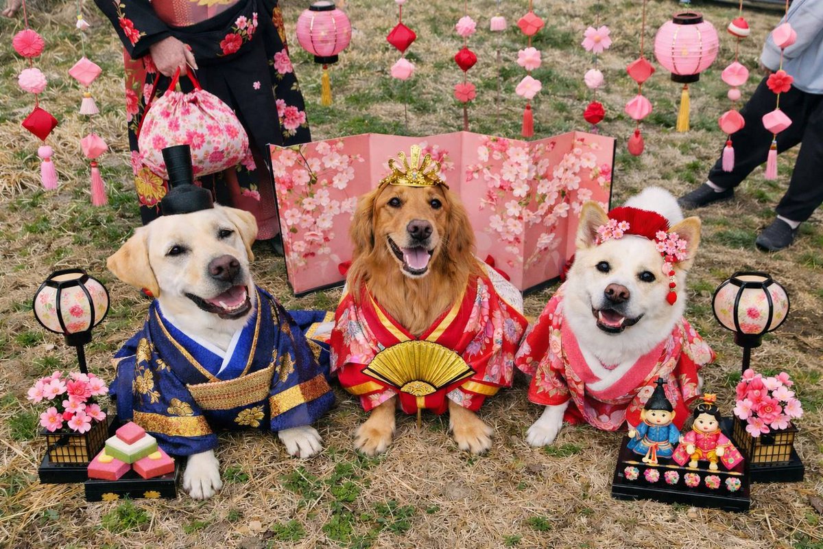 ひな祭りだね〜🎎
あいにくの雨だから、お雛様達に会えない🥹