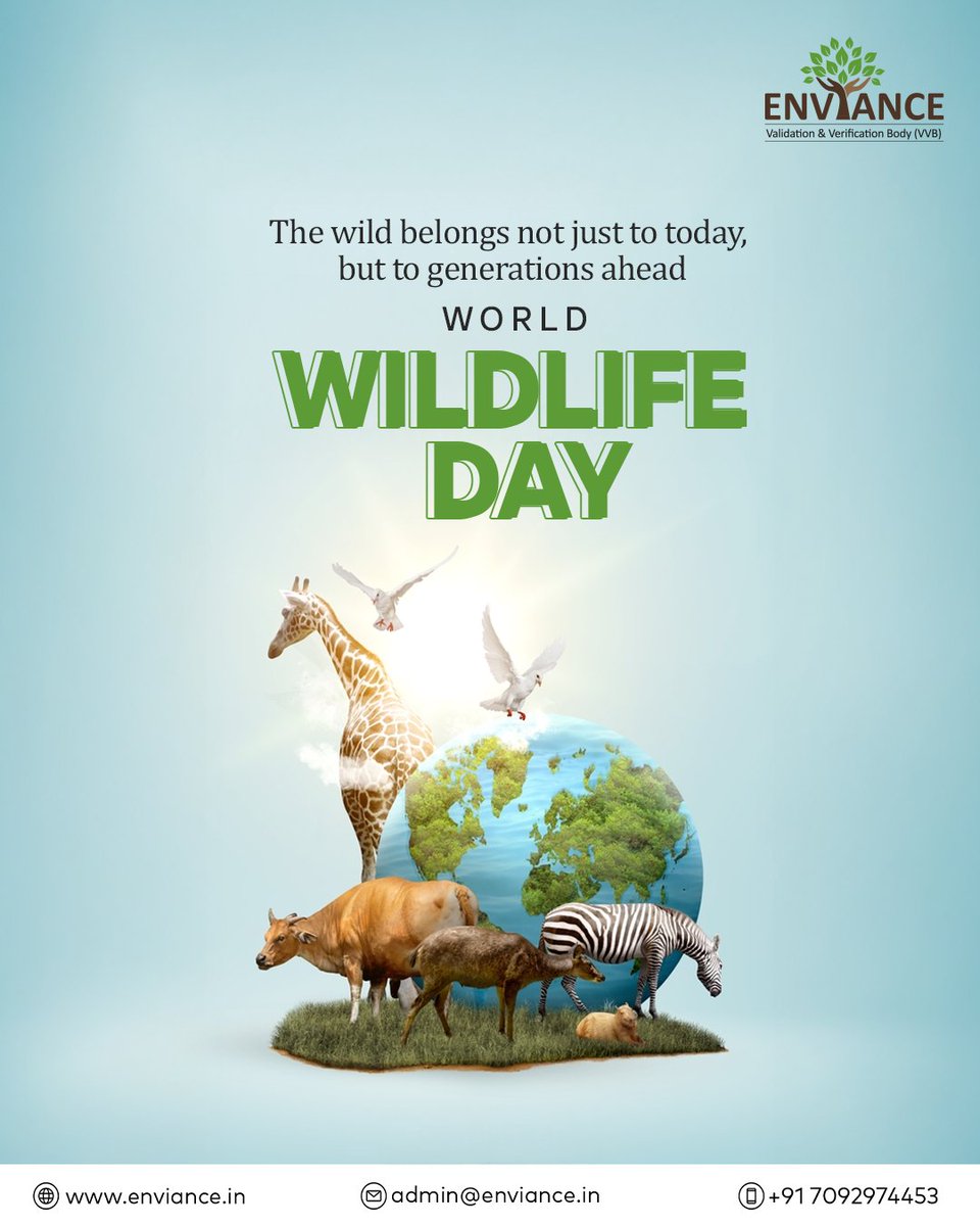 Enviance_VVB's tweet photo. Biodiversity is more than a natural asset.

It is the foundation of ecological balance, climate stability, &amp; human survival.

On World Wildlife Day, let’s remember that protecting wildlife is not about preserving the past, it’s about safeguarding the future.

#WorldWildlifeDay https://t.co/WMjNi1Xk92