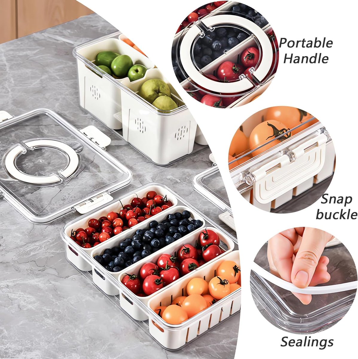 jayauk's tweet image. Upgrade your fridge storage.

Vasukie Divided Storage Box:
✔ 4 large compartments
✔ Removable sections
✔ Lid + handle
✔ Easy organization
Perfect for veggies &amp;amp; snacks. amzn.to/4aXfq1p
#FridgeOrganizer #KitchenEssentials #HomeStorage