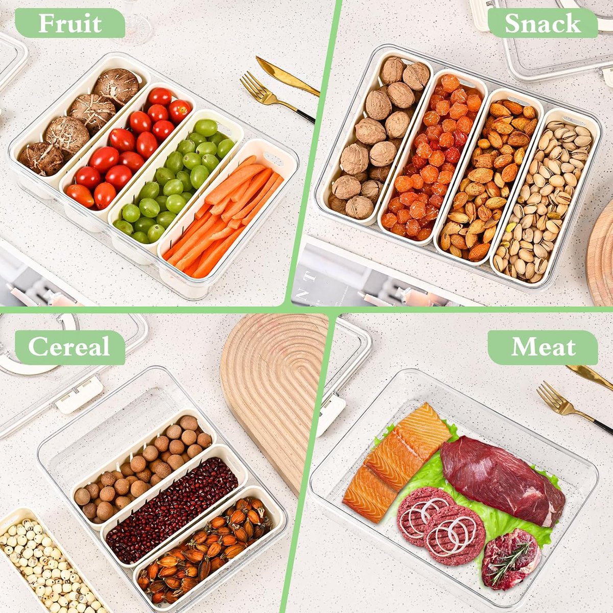 jayauk's tweet image. Upgrade your fridge storage.

Vasukie Divided Storage Box:
✔ 4 large compartments
✔ Removable sections
✔ Lid + handle
✔ Easy organization
Perfect for veggies &amp;amp; snacks. amzn.to/4aXfq1p
#FridgeOrganizer #KitchenEssentials #HomeStorage