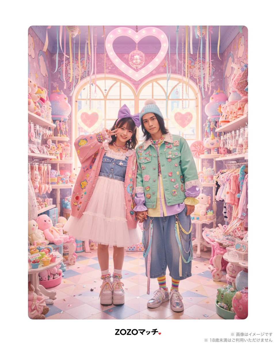 3_qbi2's tweet photo. 私とソウルメイトのタイプは「存在がファンタジーな原宿かわいい系カップル」

#マイソウルメイトbyゾゾマッチ #ZOZOマッチ

あなたのソウルメイトを生成する👇
 https://t.co/fegjIQD9hj https://t.co/uNwJUxKP8O