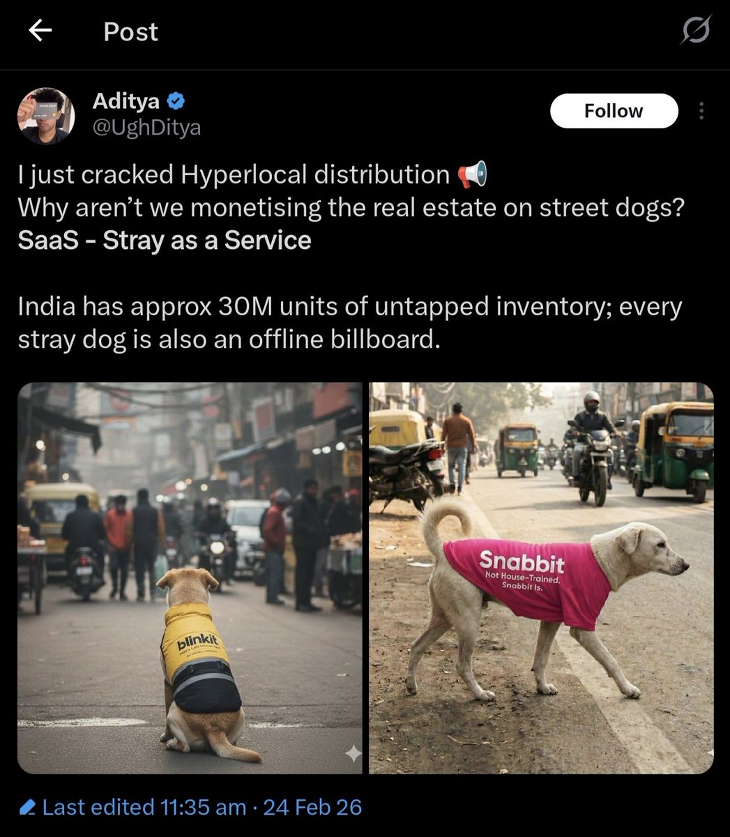 Imagine swiggy doggying zomato
