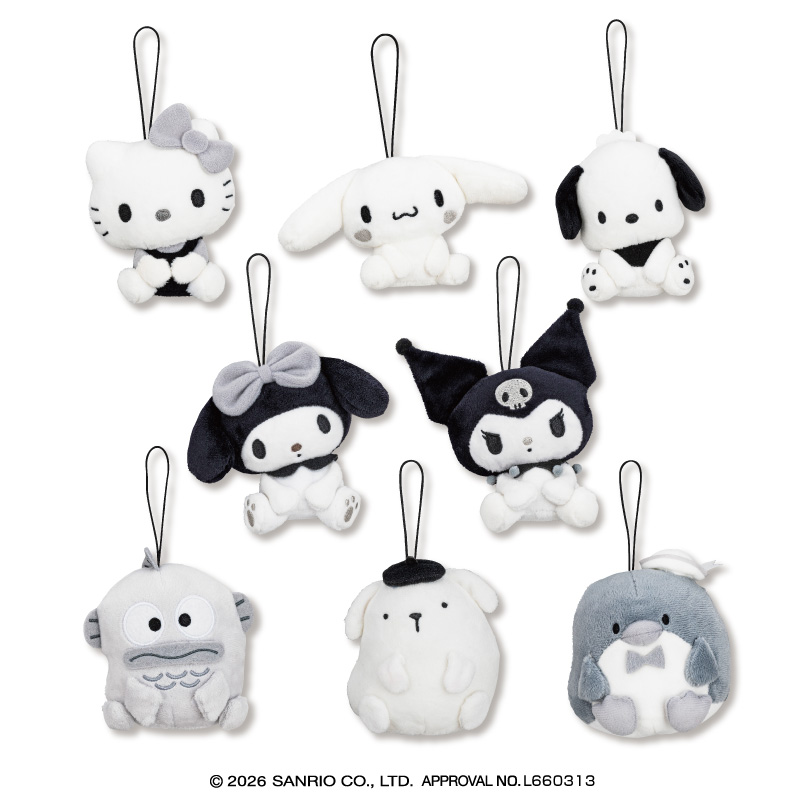 サンリオキャラクターズ モノトーンおすわりマスコット