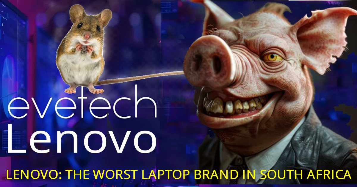 Feedonomy's tweet photo. According to Peters, - "Lenovo have the worst rating in 2025/6" Never have we had such low ratings for any brand! @Lenovo_Africa  has gained the reputation as the worst laptop brand in SA. @Lenovo_Africa https://t.co/3zQyqXmWaR Amazon Read the truth! https://t.co/wD9htgrOrG https://t.co/1nwqqanXco