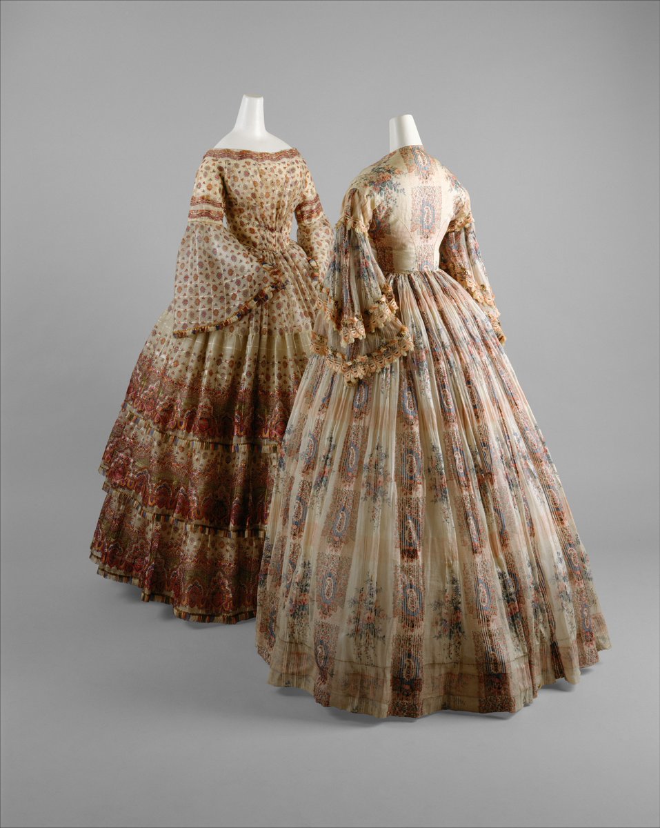 京都のKCI（写真1）や、ニューヨークのMET（写真2）が所蔵する、かわいいプリント模様のクリノリンドレス

半・分解展にも、とびきりかわいい子がいるんです
３月の東京展に久しぶりに並べます