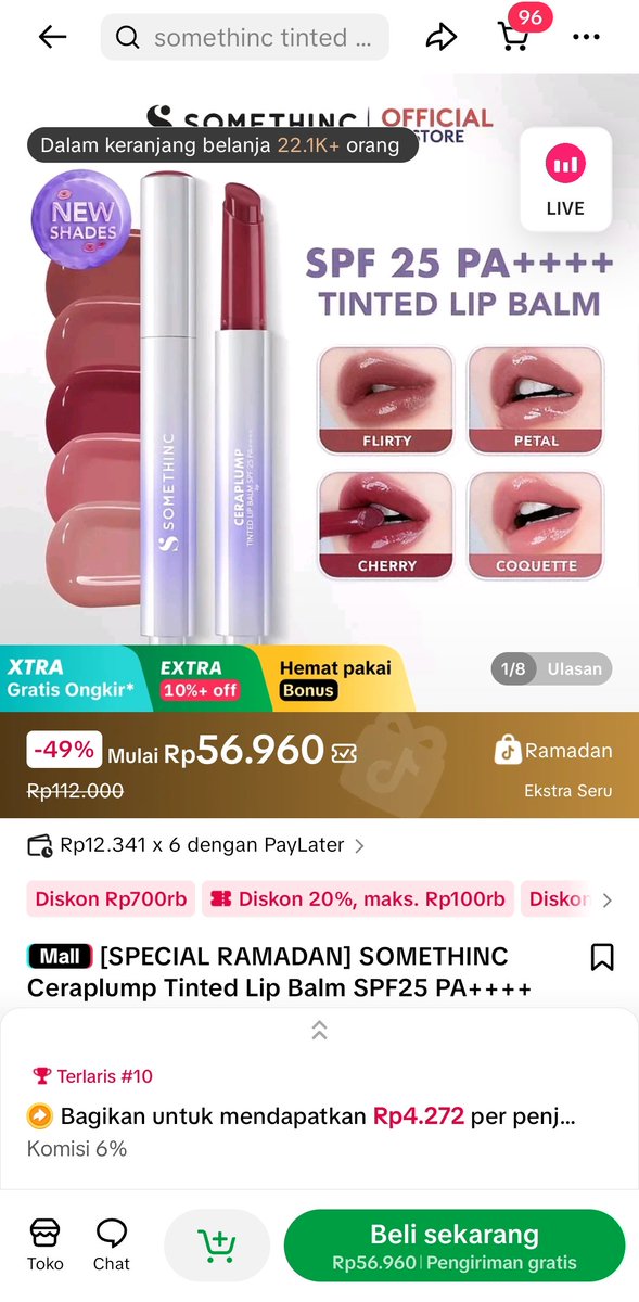 vvvblueian's tweet photo. @TikTokShop_IDN Nie wishlist ak minn, biar pas bukber n lebaran bbir ku yg unyu nie bisa ✨️glowing✨️ #RamadanEkstraSeru smga brkah, aaminn https://t.co/Ms4Q3u3Dfn