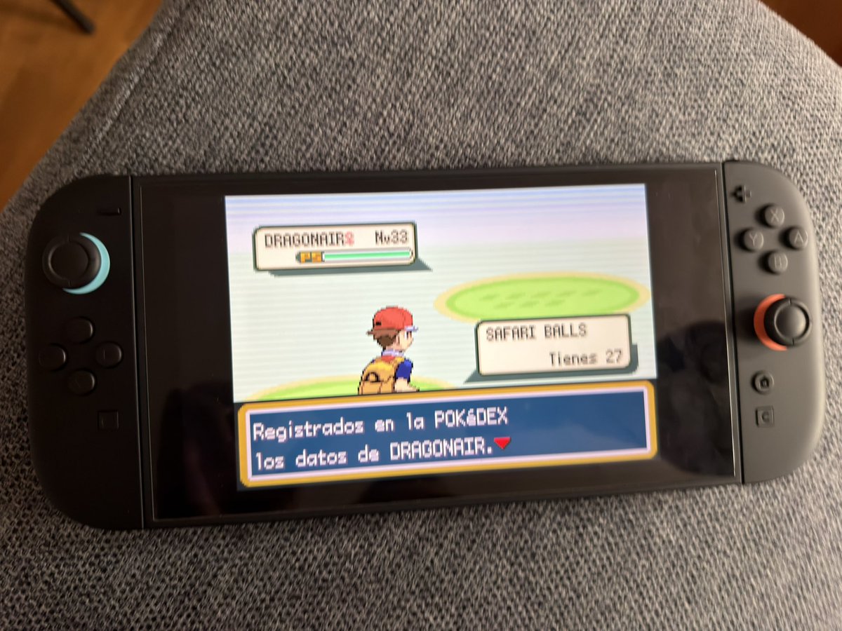 SI HOMBRE Dragonair atrapado en la zona safari en pokemon verde hoja 😍