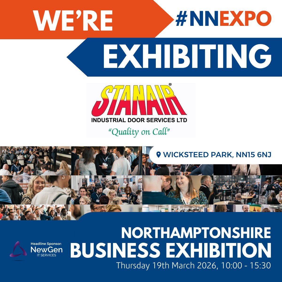 StanairDoors's tweet photo. We’re exciting to announce that we will be exhibiting at the Northamptonshire Business Exhibition on 19th March at Wicksteed Park, Kettering.
 
Come along from 10am to see us at our stand, it’s completely free to attend!
 
We hope to see you then! 

#NNExpo https://t.co/41d3vRB99M