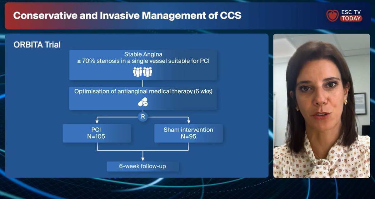escardio's tweet image. Which of the following trial evaluated the role of PCI (vs. sham control) in patients with stable angina and no or minimal antianginal medications ow.ly/Ovu450Yo2vo

a) ORBITA
b) ORBITA-2
c) ISCHEMIA
d) REVIVED BCIS-2

#ORBITA2 #StableAngina #InterventionalCardiology