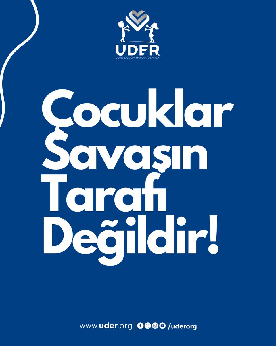 uderorg's tweet photo. Çocuklar Savaşın Tarafı Değildir!
#UDER https://t.co/PJYTinv1RE