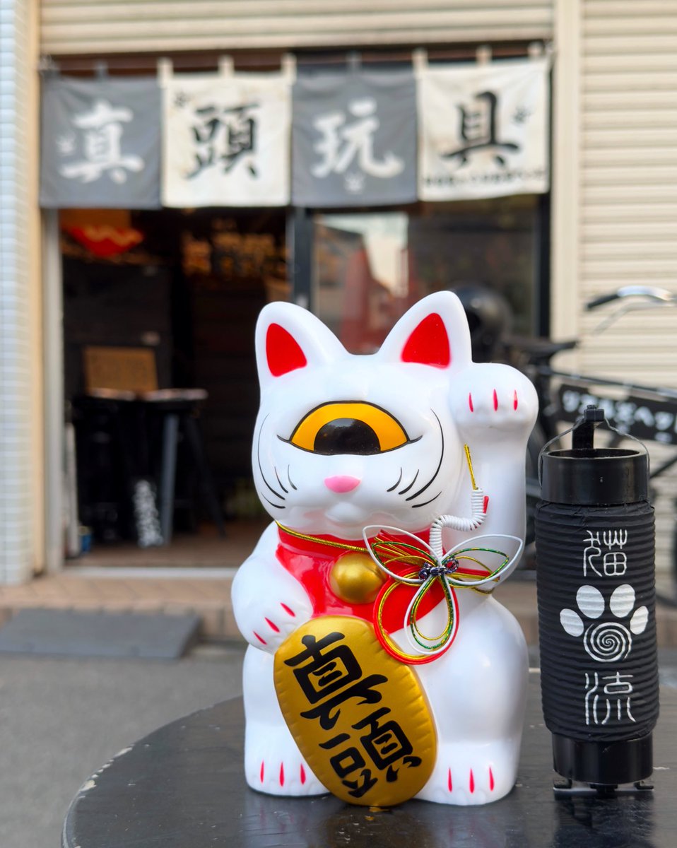 2026/02/22 猫の日に青戸でフォーチュンキャット🐾 金目に金文字「真頭