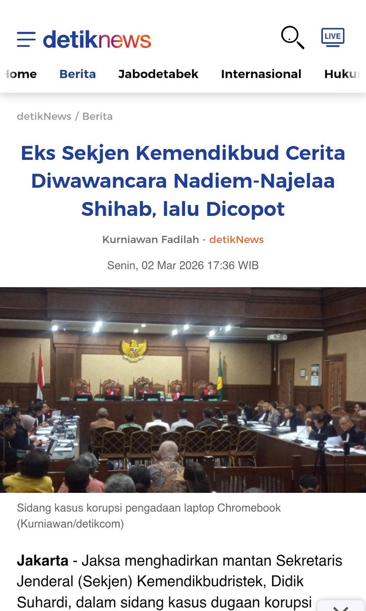 Kabar burung lima tahun silam terungkap satu-persatu. Sebenarnya melalui kasus Korupsi Chromebook, kita diperlihatkan hal-hal lain. Hal-hal yang sebenarnya lebih merugikan negara.