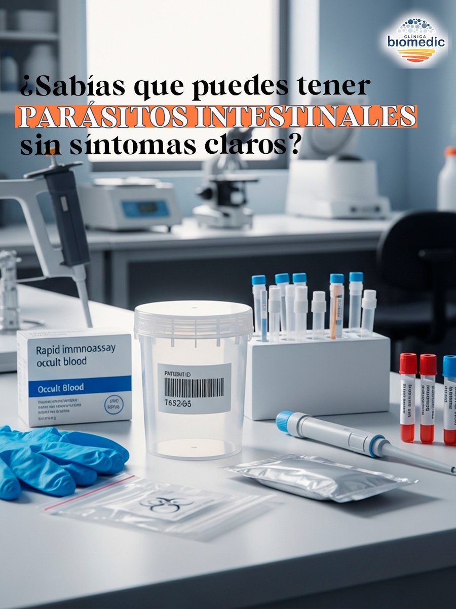 BiomedicCenter's tweet photo. Muchas personas conviven con parásitos intestinales leves sin síntomas evidentes… pero pueden causar:
– Hinchazón ocasional
– Cambios en el tránsito
– Problemas de piel
– Déficits nutricionales

En Biomedic realizamos estudios específicos para detectarlos y tratarlos. https://t.co/f6DCiry4Wb