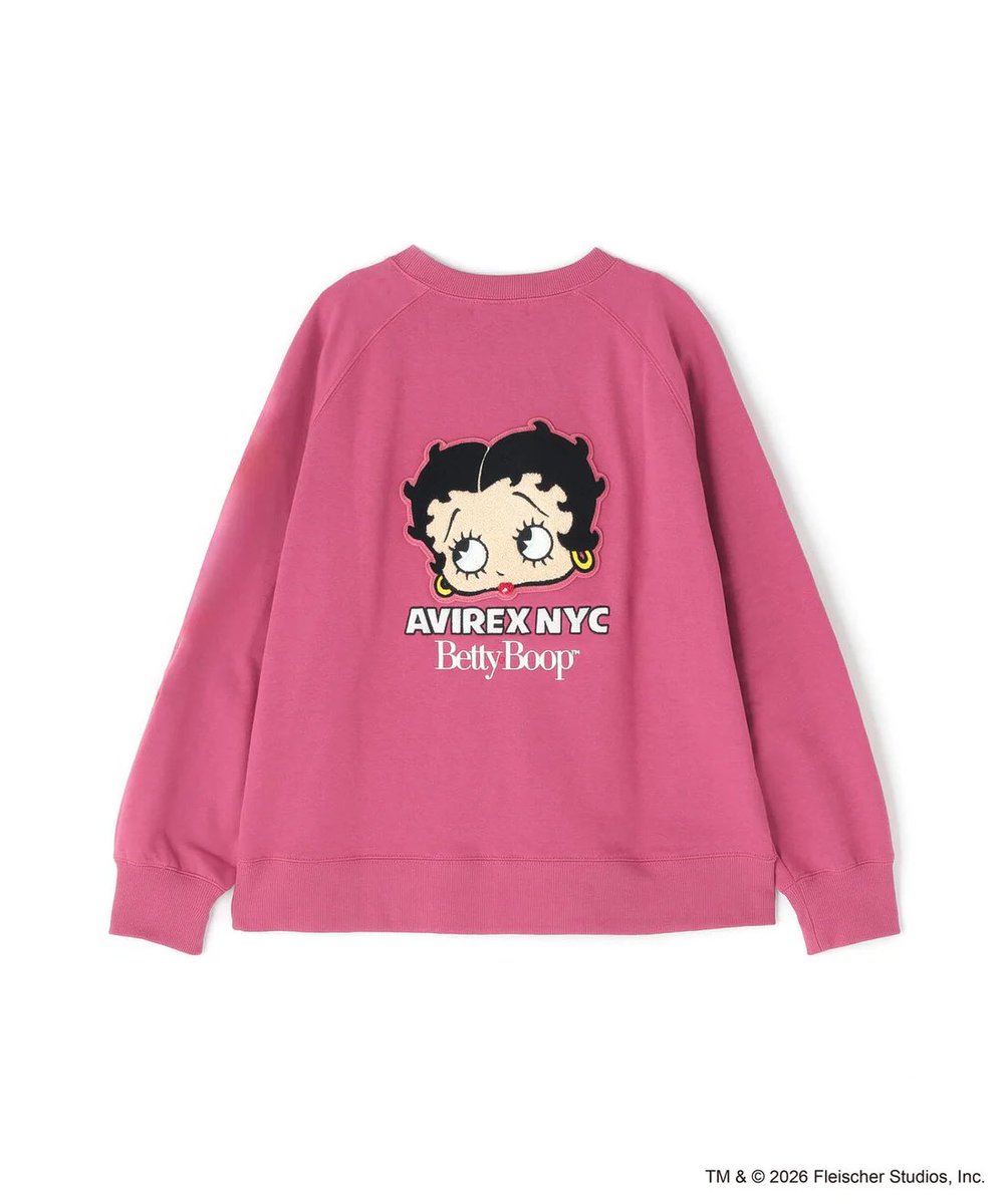 usonlinestore's tweet photo. AVIREX select！

《AVIREX × Betty Boop》CREW NECK SWEAT

price:¥16,500(税込)

https://t.co/yWfos05XeB https://t.co/VIap0ZnA5O