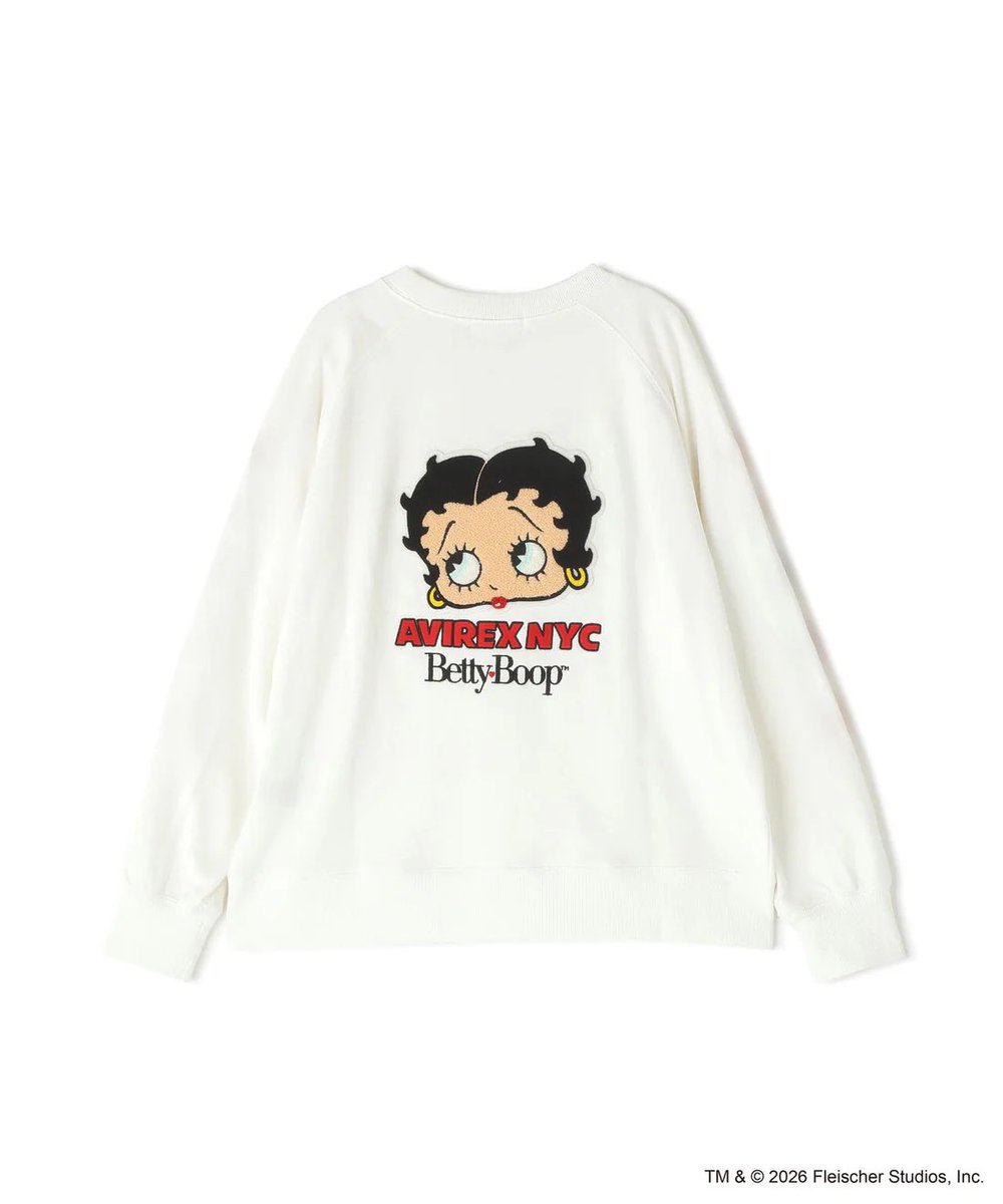 usonlinestore's tweet photo. AVIREX select！

《AVIREX × Betty Boop》CREW NECK SWEAT

price:¥16,500(税込)

https://t.co/yWfos05XeB https://t.co/VIap0ZnA5O