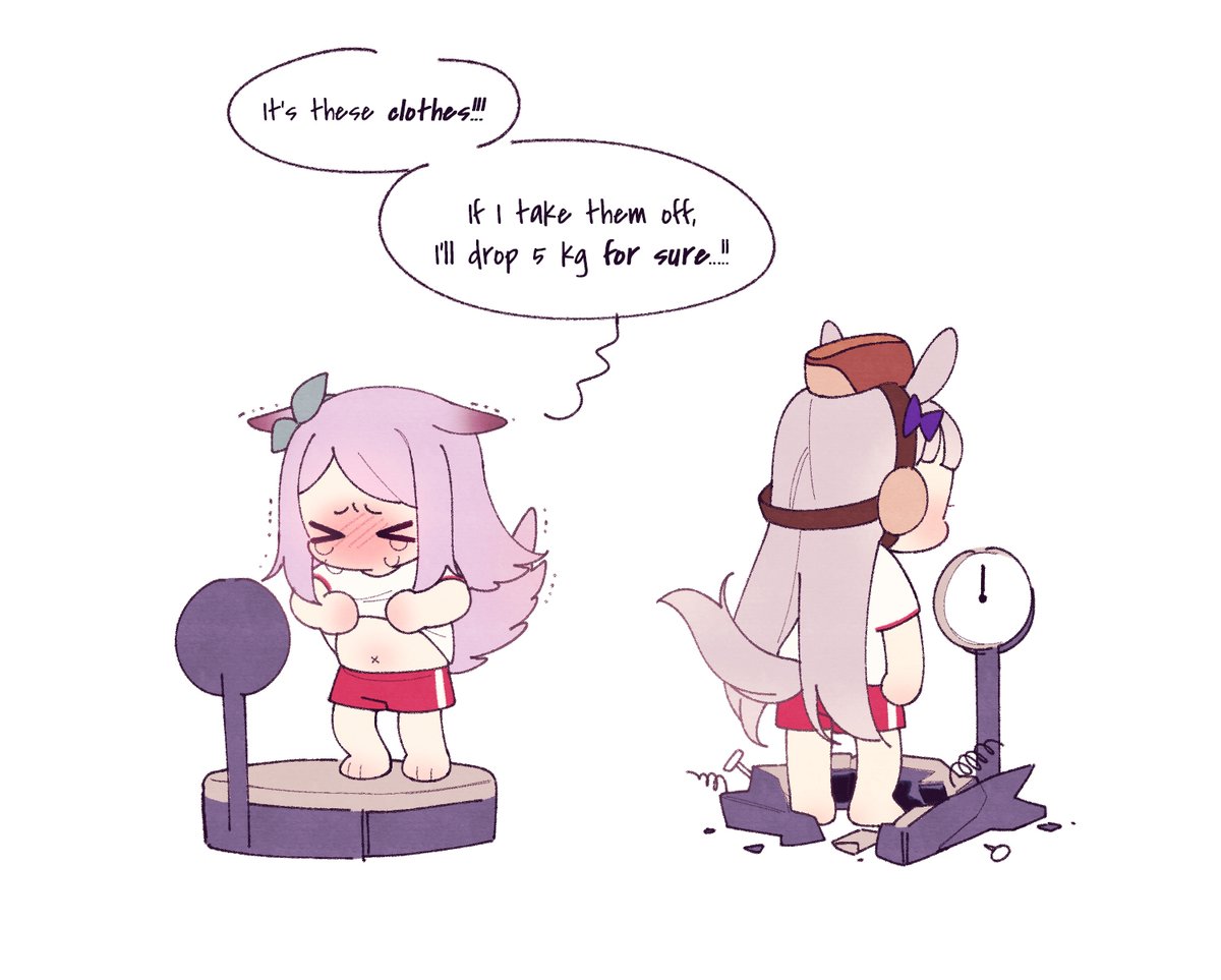 EN Translation by <a href="/RagingAsn_/">RagingAsn</a>
Artist Comment: Weight

영어 번역입니다!
다음에 또 봐요!
#UmaTranslations