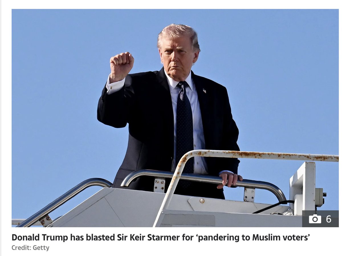 Trump accuses Starmer of "pandering to Muslim voters"... over Iran: there are 4 million Muslim UK citizens and they have the same right to be heard as the rest of us. But Starmer stood tall for *every* decent British person - balancing the need to defend our bases with