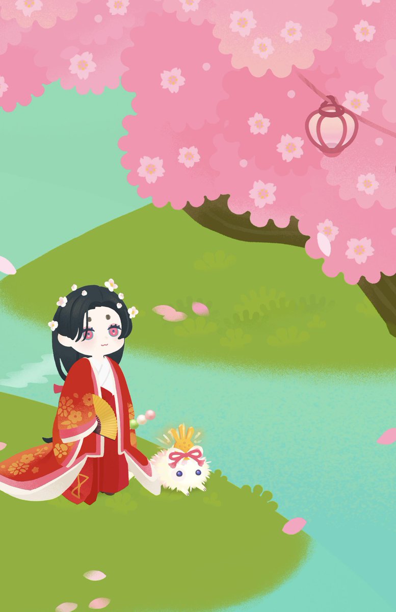 今日お誕生日のあられちゃんと一緒にブロッサムパークへお花見に🌸
リアルは生憎の雨模様だけど、ここは晴れてて桜も綺麗に咲いてるからお散歩できてよかった(*´˘`*)