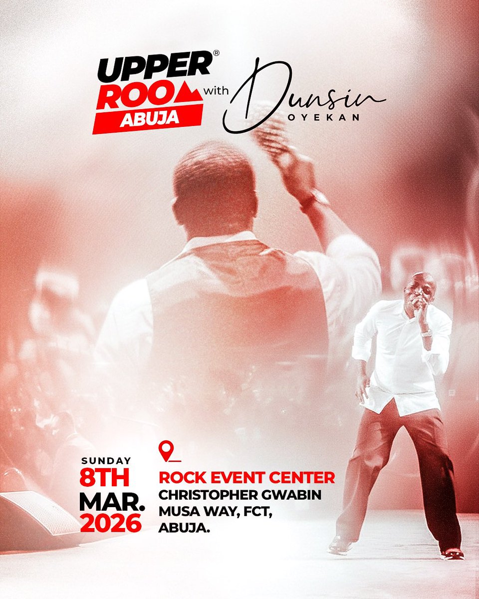 UPPER ROOM ABUJA! This Sunday... 

It will be GLORY NIGHT! 

Tell everyone and come early... See you there friends!