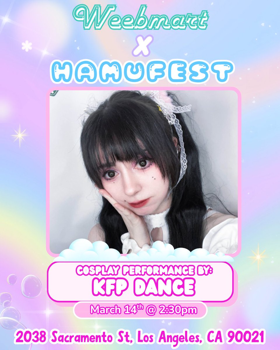 weebmart_moe's tweet photo. The Cosplay Performance stage talent continues! 🎉

💌Introducing: KFP Dance @rabuccino (IG)

"Kikkeriki!!! Welcome to KFP, are you here to order or to watch a performance?"🎀

#anime #animeevent #animemarket #cosplay #cosplayevent #cosplayer #cosplayers #losangelesevents https://t.co/fLAQX1GpLQ