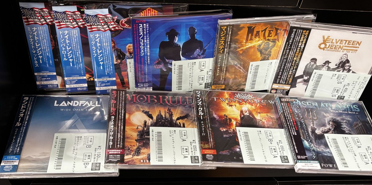 新着中古情報] 貴重なNIGHT RANGER紙ジャケや、 2025年リリースの準