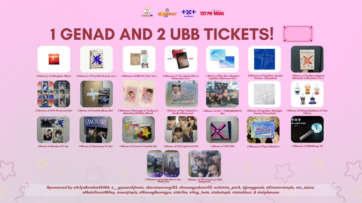MOAbuhayAcademy's tweet photo. STEP BY THE STEP, SUMAKSES EH 🔥

Onti na lang, MOAs! By donating as low as ₱53, you can be one of the lucky winners of these bonggang prizes!

To make your entries count, please upload your proof of receipt through our donor form below 📄 https://t.co/NDnD7bKjme https://t.co/9pYlLqhhLR