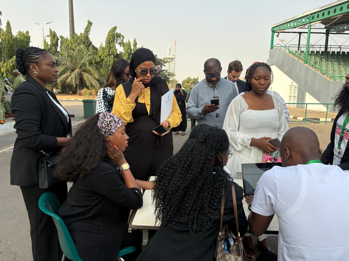 REHCCATour's tweet photo. Registration is now underway at Eagle Square as guests and participants arrive for the official launch of the Renewed Hope Climate Change Awareness Tour.

Be part of this defining moment.

Watch the livestream here:
https://t.co/Q3BuIZ9MSG https://t.co/GzQhIVZqCz