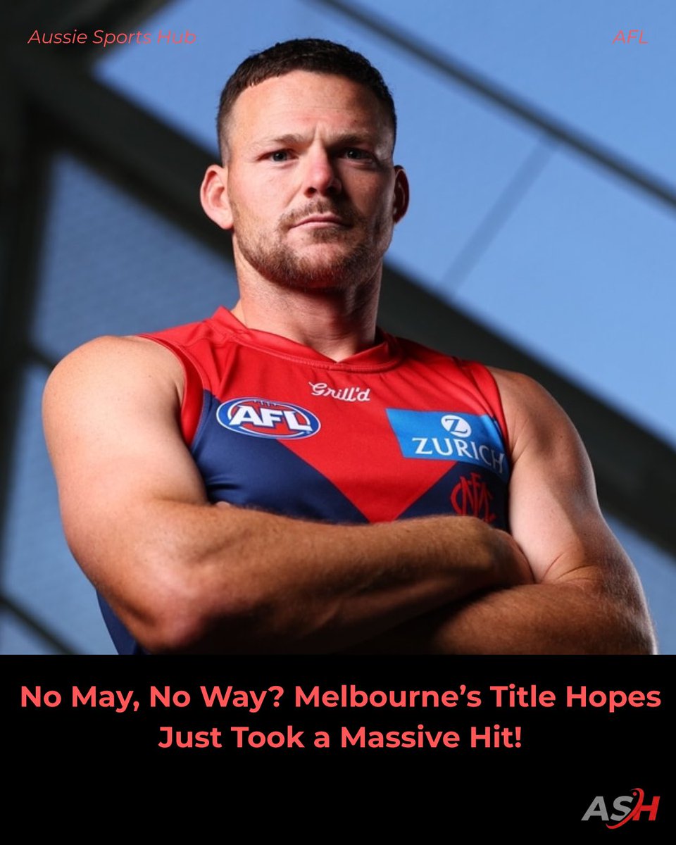 aussiesportshub's tweet photo. “The Demons without May is a Ferrari with no engine. Looks the part. Goes nowhere.”
“Other clubs build depth. Melbourne builds dependency. There’s a difference. 🤷”
#AFL #footballleague #Aussiesportshub #stevenmay #xtrends https://t.co/cn59bVZq6L