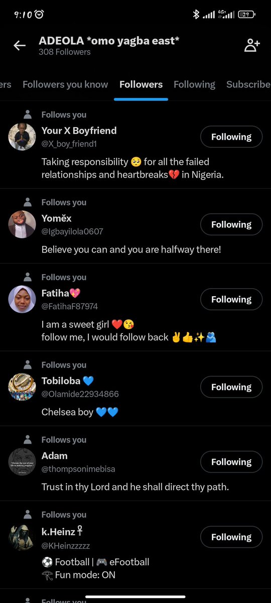 My follow back pass your village people own.... And I dey engage like I be your monitoring spirit 
No be chais, taste and see