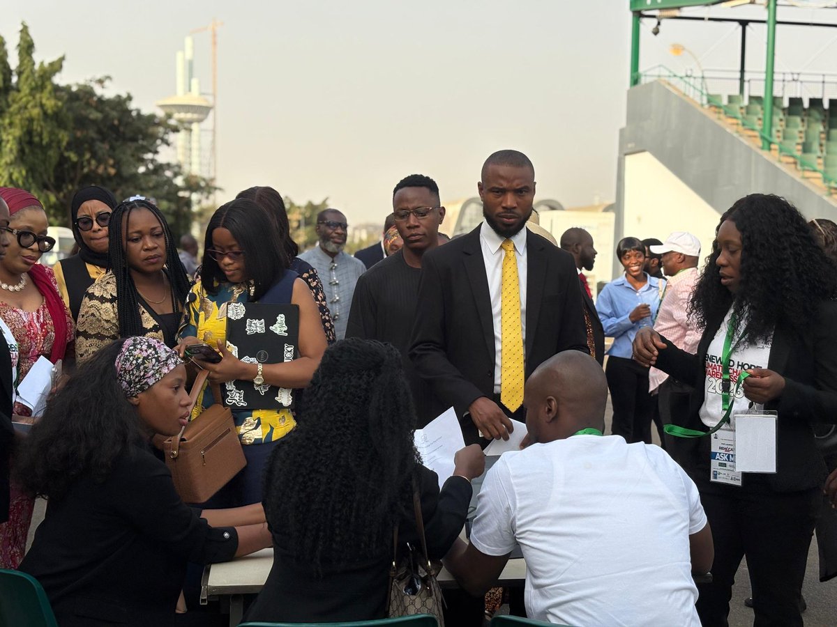 REHCCATour's tweet photo. Registration is now underway at Eagle Square as guests and participants arrive for the official launch of the Renewed Hope Climate Change Awareness Tour.

Be part of this defining moment.

Watch the livestream here:
https://t.co/Q3BuIZ9MSG https://t.co/GzQhIVZqCz