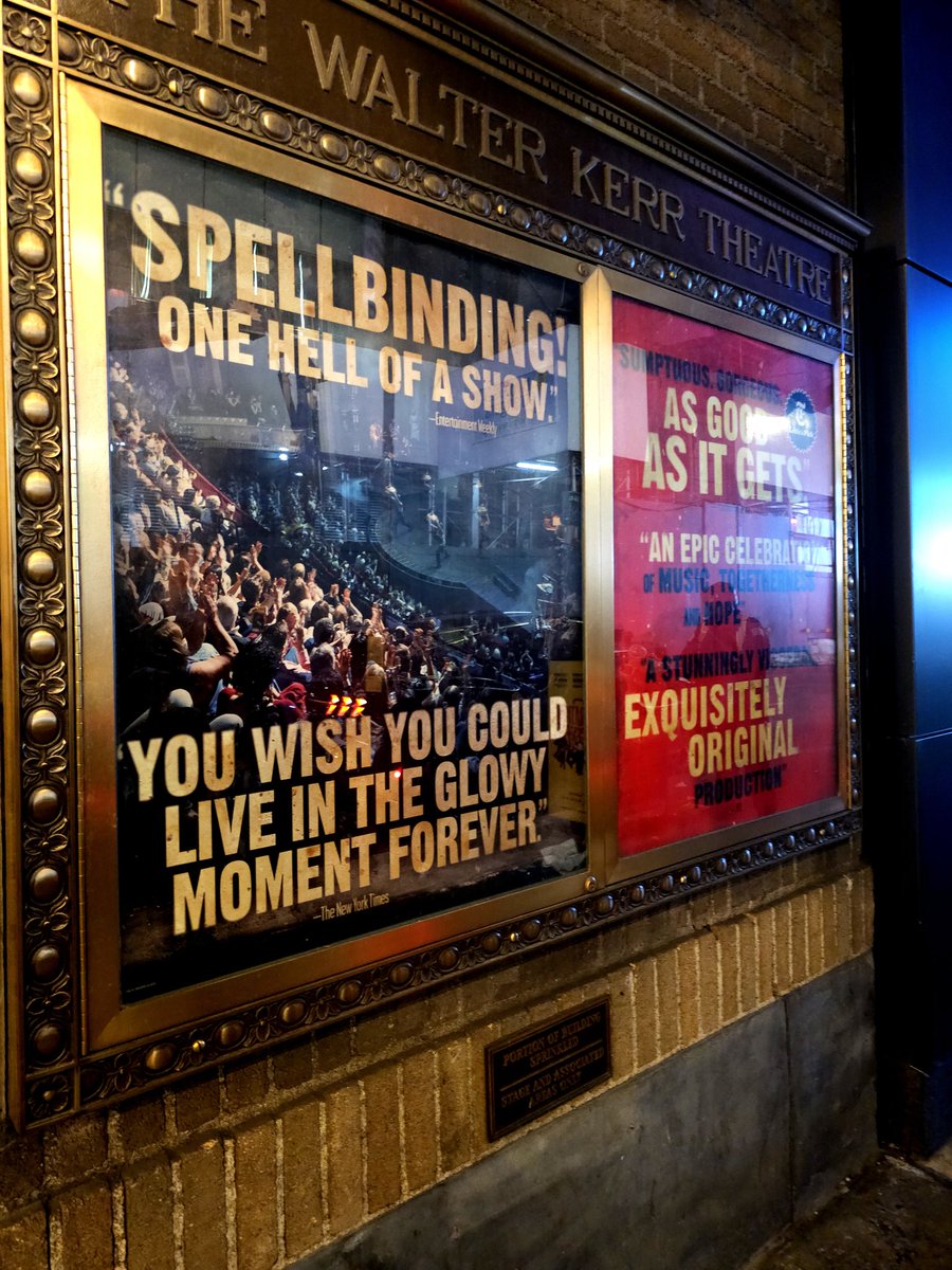 wolfeupdates's tweet photo. Had to see the change for myself. Posters in front of the Walter Kerr have been replaced. The Hadestown cast list on the website has also officially been updated to reflect just the new cast for the show.

Much to all our dismay, Jack Wolfe is truly gone. Good luck to the new cast and wishing them well on their journey to the Underground. 

Cannot wait to see what's in store for our previous cast now! ❤️