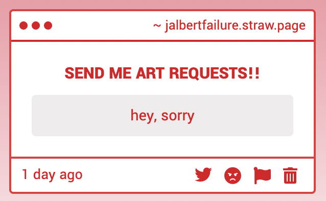 i have no idea what this apology is for 😭