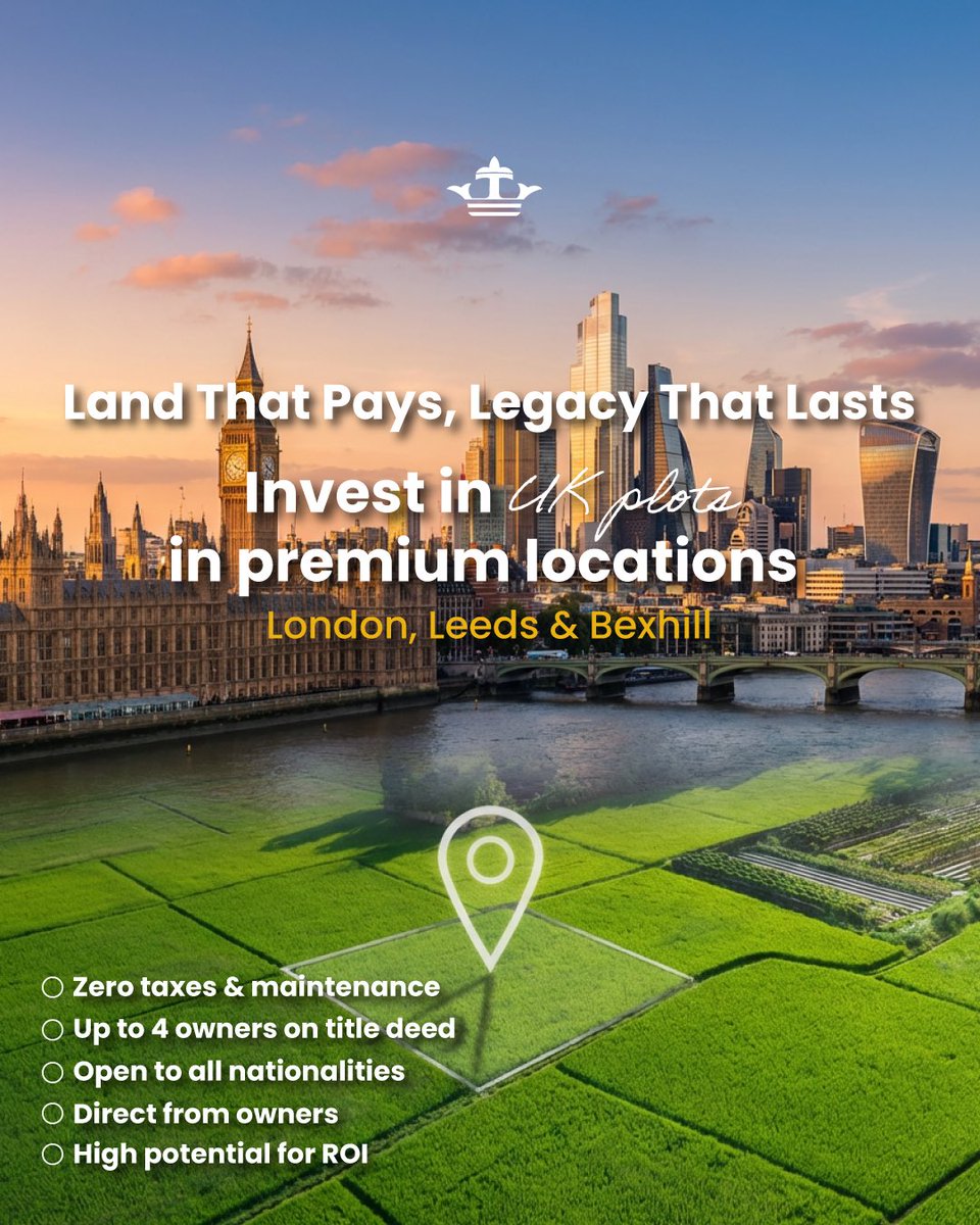 Build your empire with UK land! Invest now and secure your legacy Invest today to secure your future #ukland #realestate #investment #freeholdland