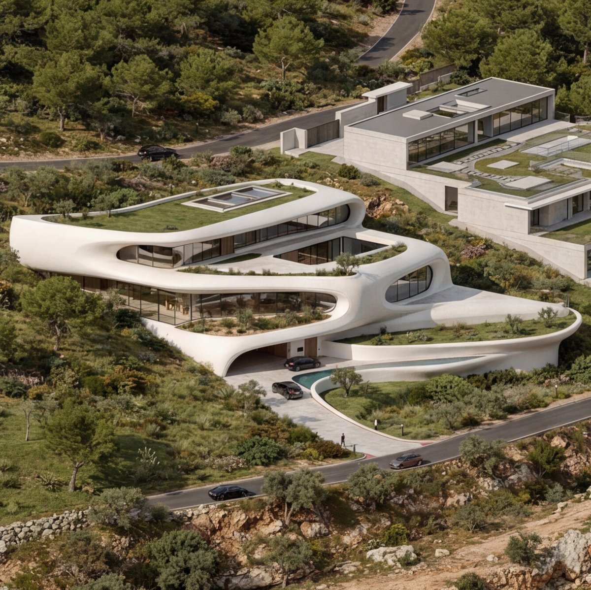 ARK_Architects's tweet photo. Where architecture becomes landscape. Exploring form beyond boundaries. ARK is moving fast. By Manuel Ruiz Moriche https://t.co/uvxNWDkhdD