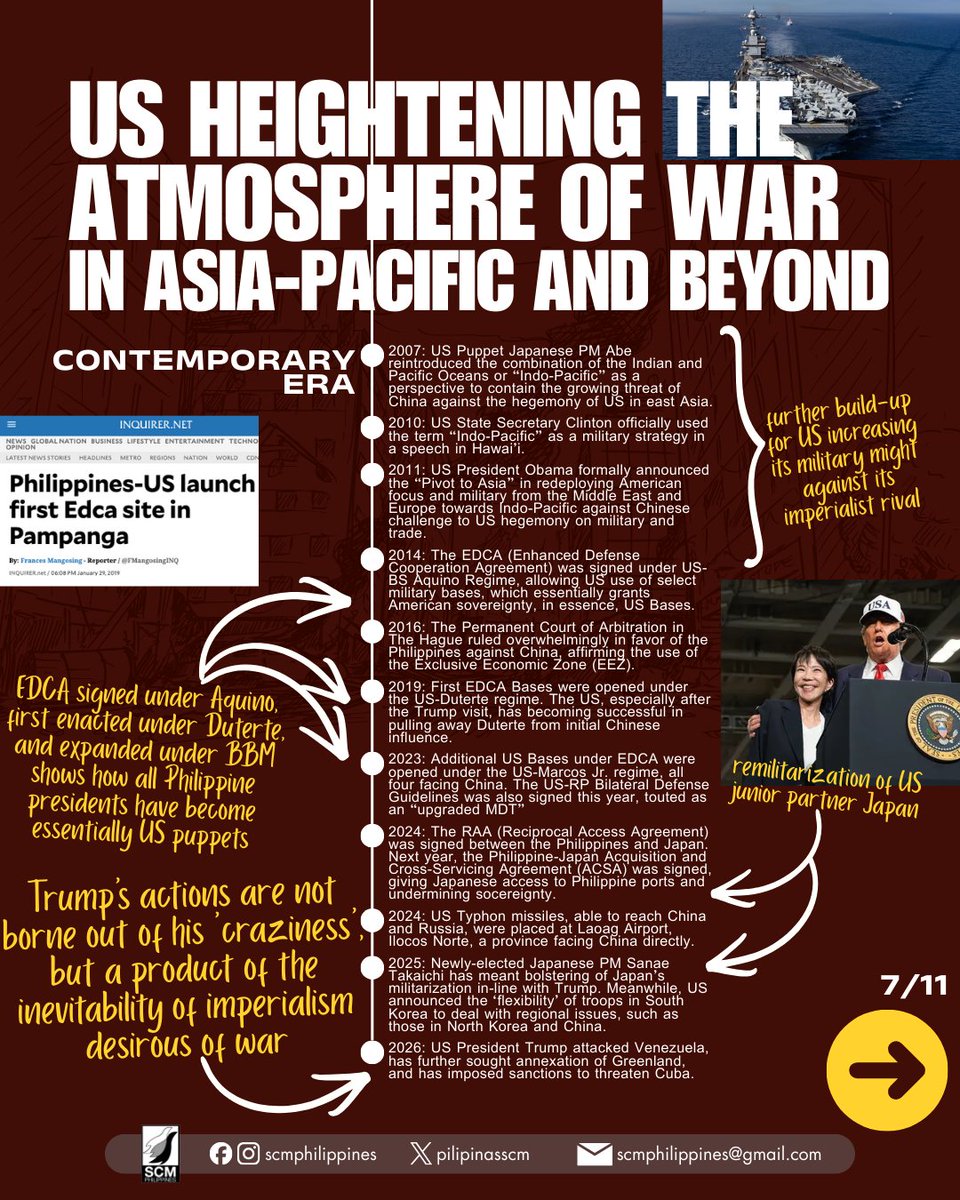 SCMPhilippines's tweet photo. #DownWithImperialism 
#JunkEDCA 
#JunkVFA
#MarcosTuta

2/3 https://t.co/uCSrTSFXMl