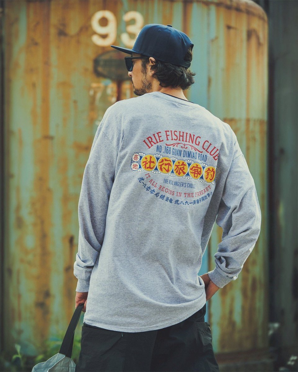 钓客旅行社 L/S TEE- Release : 3/7（sat） Color : GRAY / NAVY Size