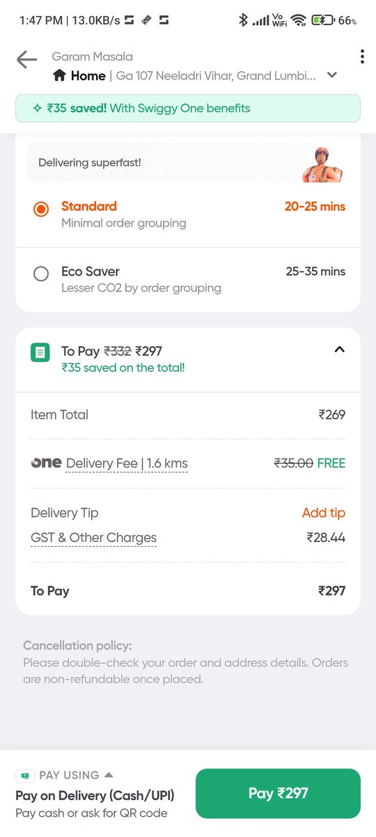leomeeeeessii's tweet photo. I have ₹100 available wins through voting the restaurant but while checkout there's no coupons available to apply but it said the coupons would be automatically applicable. Please check this out @SwiggyCares https://t.co/vxStTv5UIi