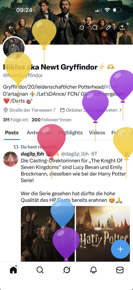 Niklas aka Newt Gryffindor⚡️🫶 tweet media