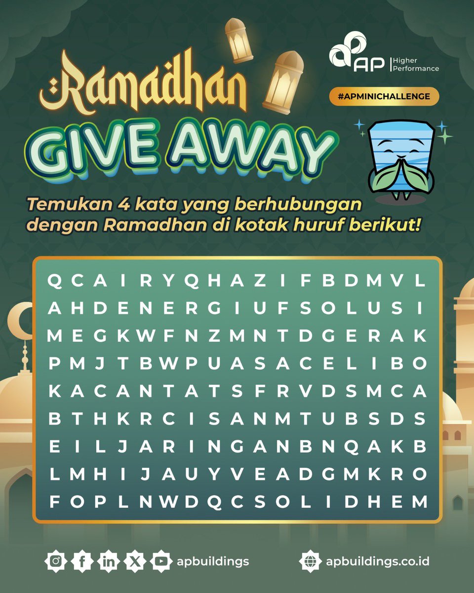 apbuildings's tweet image. Halo, #APFriends! Ikutan Giveaway dengan jawab #APMiniChallenge di atas, yuk! Ada e-money senilai 50k buat kamu lho yang beruntung. Gimana caranya? Gampang banget!
