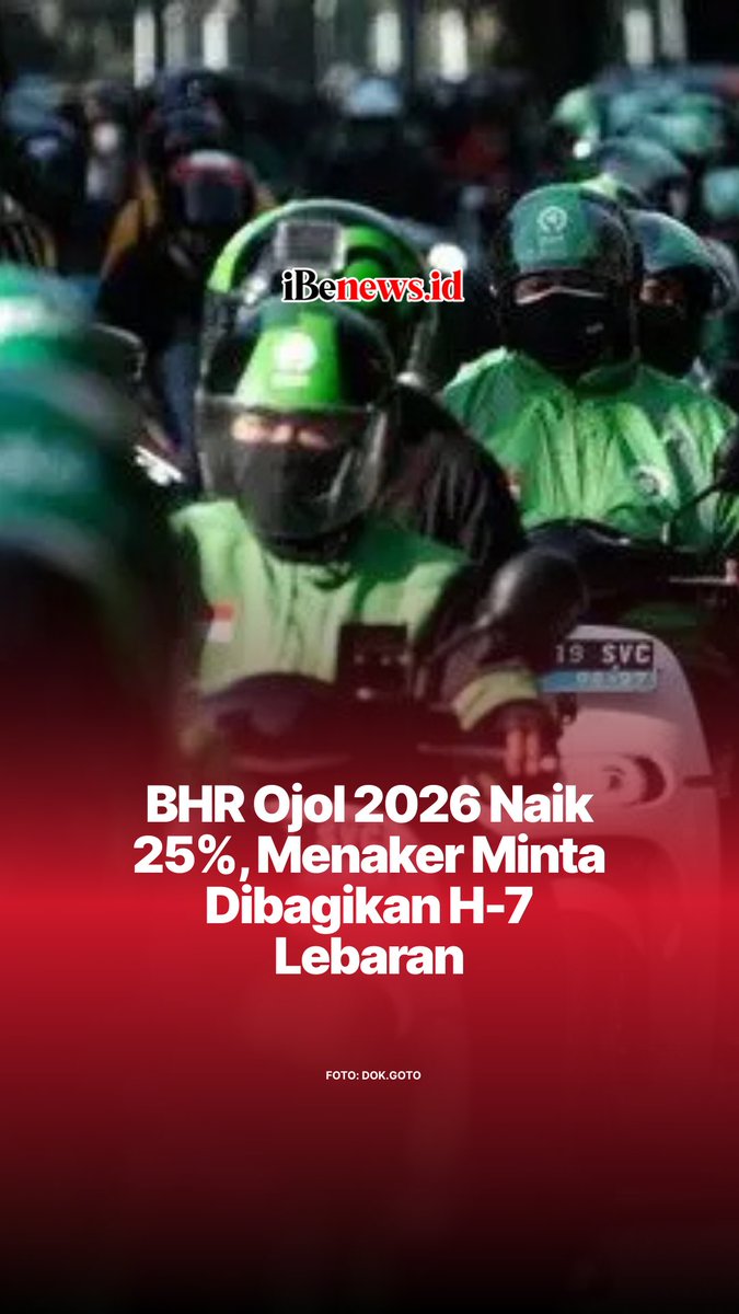 Pemerintah memastikan para mitra driver akan kembali menerima Bonus Hari Raya (BHR) atau yang kerap disebut sebagai “THR” versi ojol. 

#ibenewsid #beritaterkini #bhr #thr #ojol