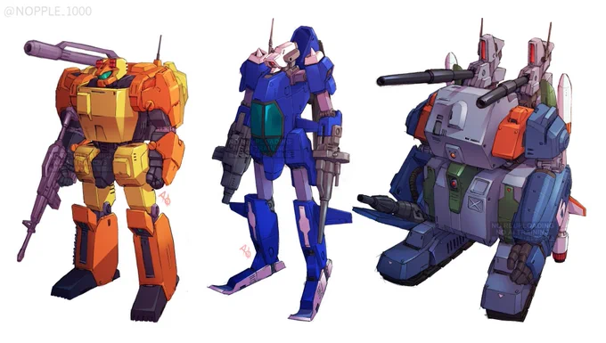 #3月になったから3人並んだ画像を貼ろうぜ 各機対比スケールは合ってません