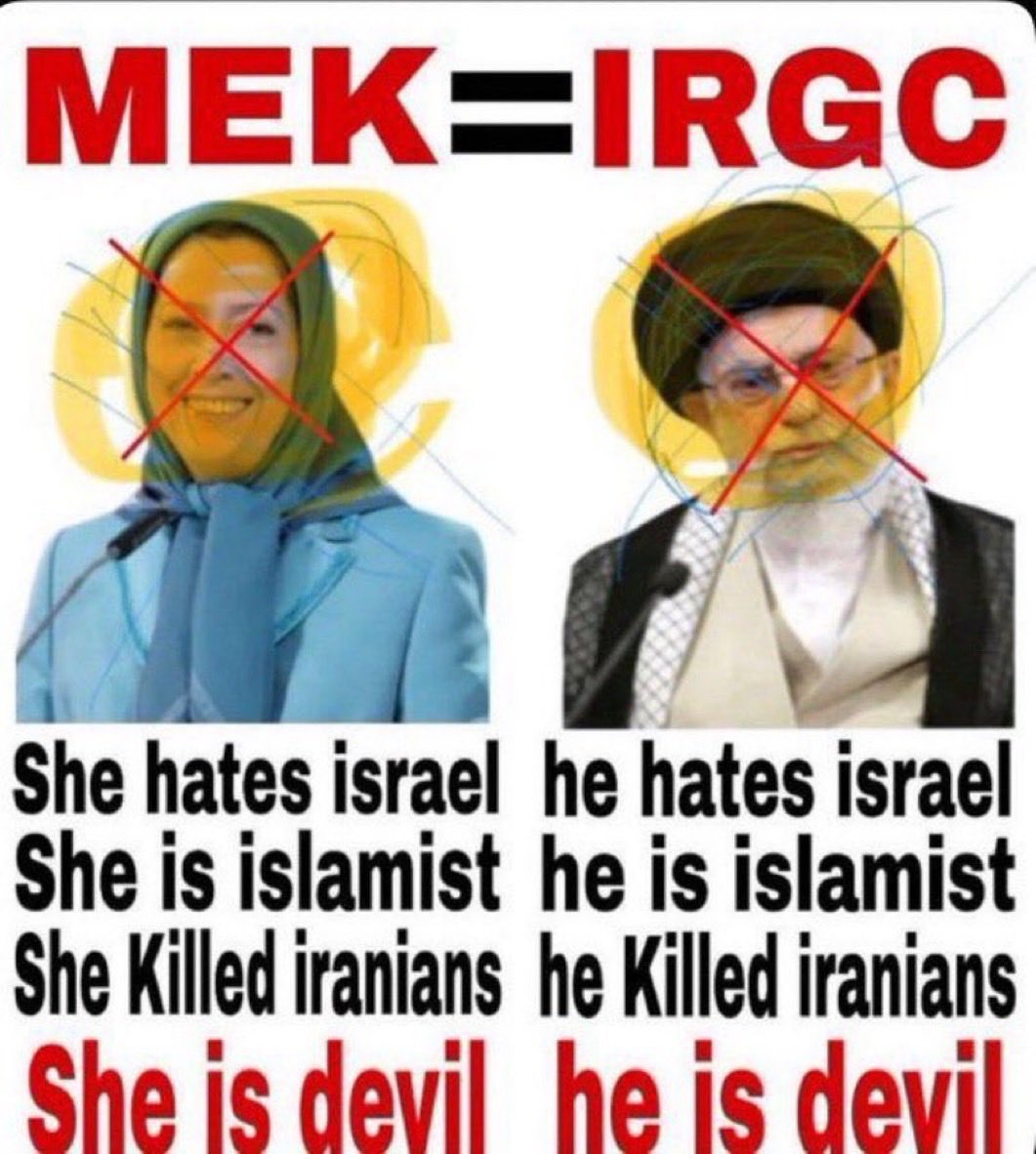 parexar's tweet photo. @GodlyNations Yes 
MEK (NCRI) = IRGC
#KingRezaPahlavi https://t.co/SP8JDuRNeF