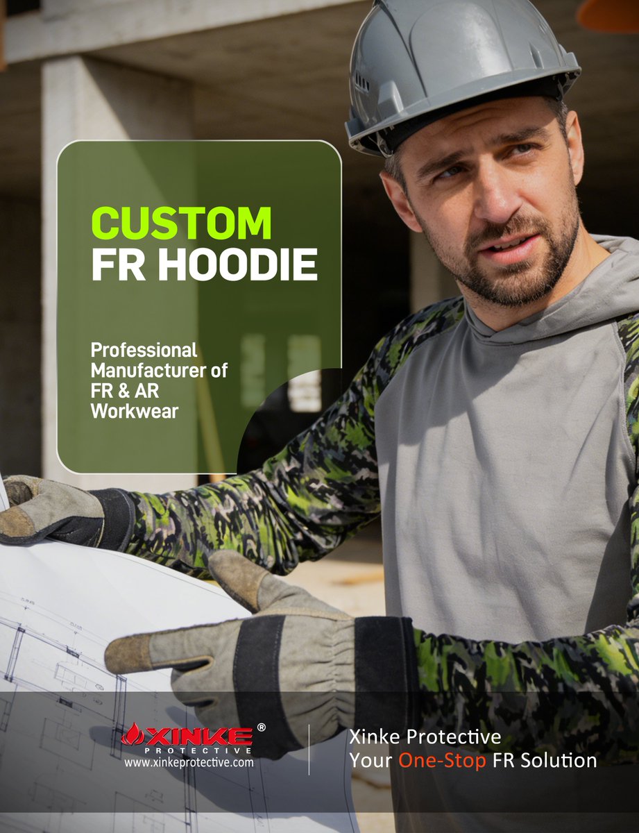 🔥 Custom FR Hoodie — Protection That Moves With You

Our Custom FR Hoodie combines flame retardant (FR) and arc flash protection (AR) while maintaining a lightweight and flexible design, suitable for long-term work environments.

antifireclothing.com
Email：info@xktex.com