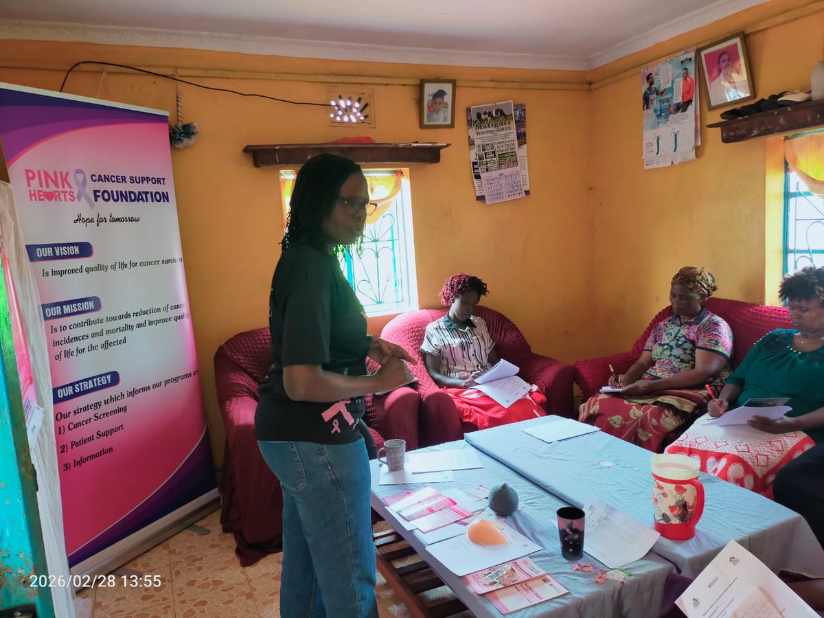 pinkheartcancer's tweet photo. PinkHearts’ MWANGA Project,supported by AFRON–Oncologia per l'Africa &amp; KENCO,brought breast cancer education directly to rural women farmers in Murang’a County.We trained 6 "Mama Mashinani" champions to lead grassroots awareness &amp; promote early detection in Kandara Subcounty. https://t.co/pnDYIzm6ow