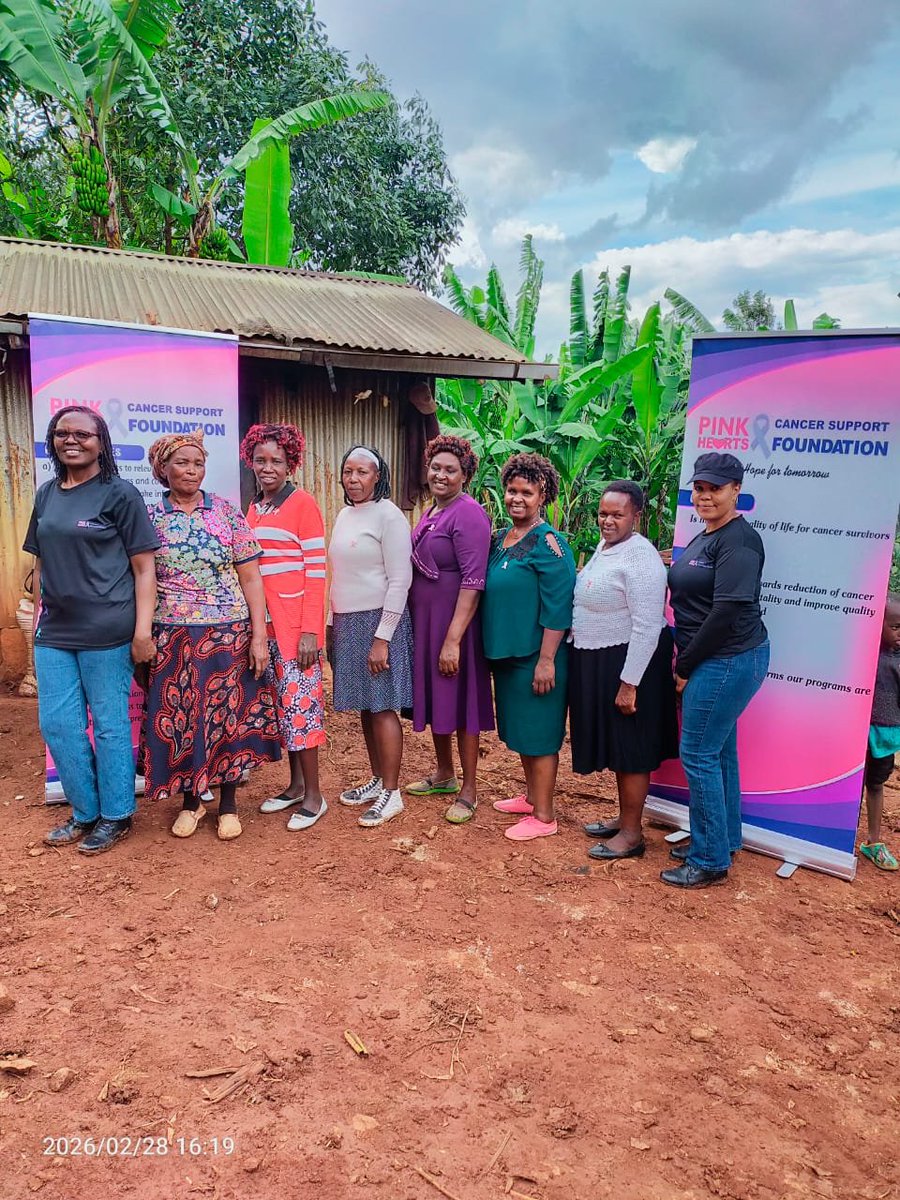 pinkheartcancer's tweet photo. PinkHearts’ MWANGA Project,supported by AFRON–Oncologia per l'Africa &amp; KENCO,brought breast cancer education directly to rural women farmers in Murang’a County.We trained 6 "Mama Mashinani" champions to lead grassroots awareness &amp; promote early detection in Kandara Subcounty. https://t.co/pnDYIzm6ow